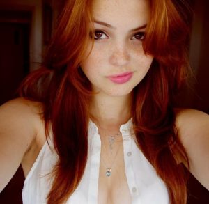 Beautiful Redhead Selfie