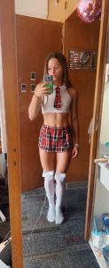 Schoolgirl Costume Selfie
