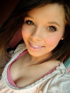 Braces And Cleavage Selfie